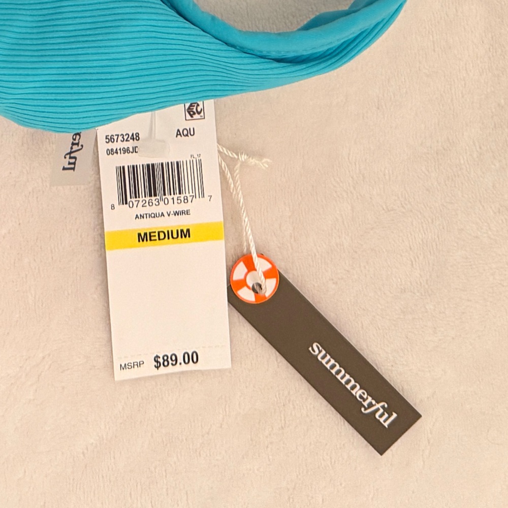 Summerful blue bikini top